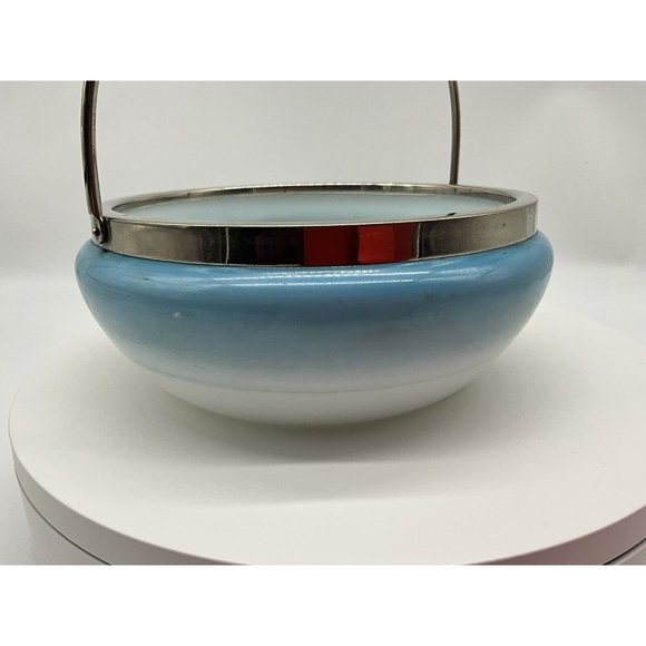 Hand Painted Satin Glass Bon Bon Dish - Picture 10 of 16